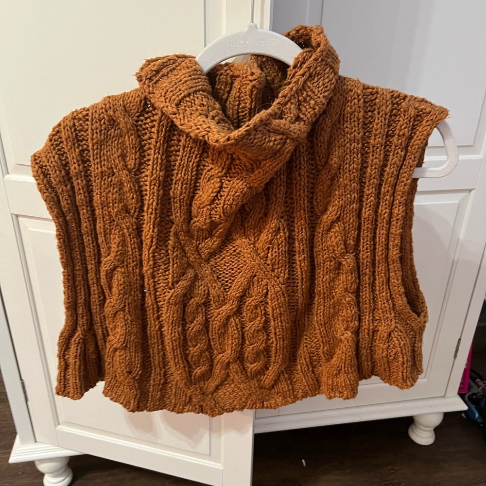 Free People Sleeveless Cropped Sweater